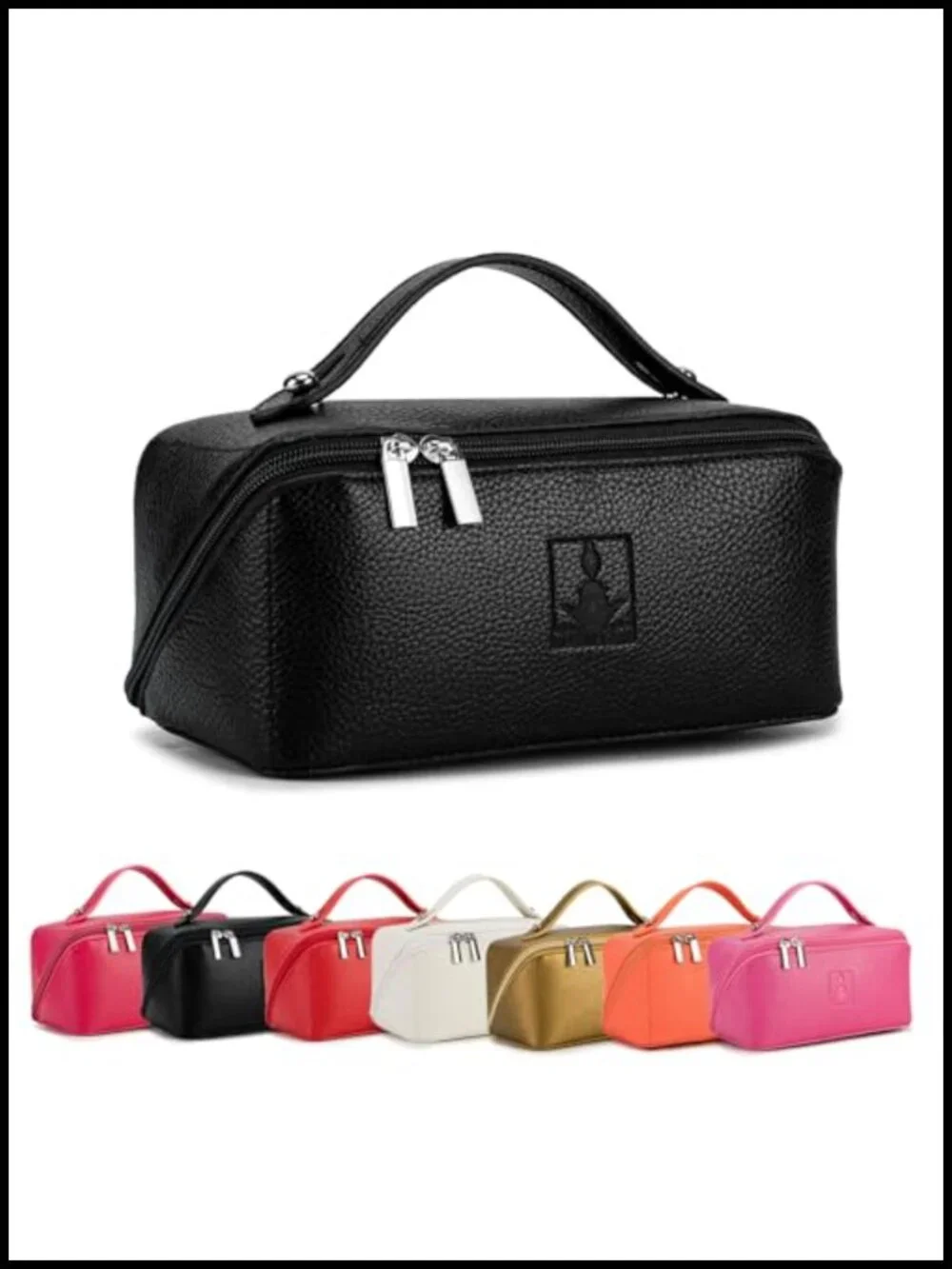 Travel Makeup Bag Large Capacity Cosmetic Organizer Pouch with Divider and